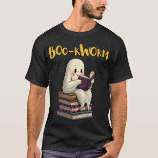 T-shirt Boo-kworm Lire plus Livres Ghost Lecture Halloween