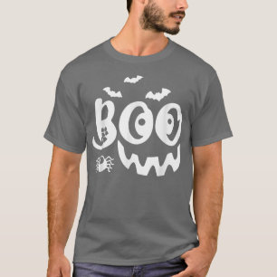 T-shirt Boo Lazy Halloween Costume Scary Creepy Ghost Bats