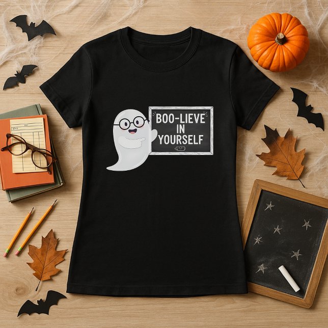 T-shirt BOO LIEVE en vous enseignant Halloween Ghost (Créateur téléchargé)