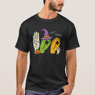 T-shirt Boo Mains Langue des Signes Américaine Fierté ASL