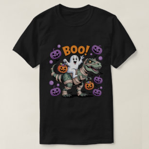 T-shirt Boo ! Mignonne Ghost Riding maman T-Rex avec Citro