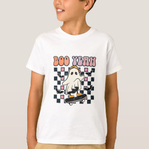 T-shirt Boo Ouais - Retro Cute Ghost Skateboard