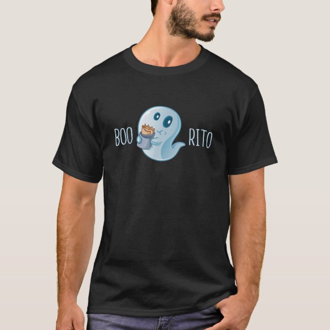 T-shirt Boo Rito Funny Mexican Taco Burrito Ghost Hallowee (Devant)