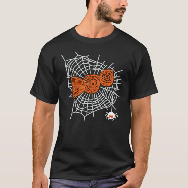 T-shirt Boo Spider Web For Woman  Cute Spider Web Graphic (Devant)