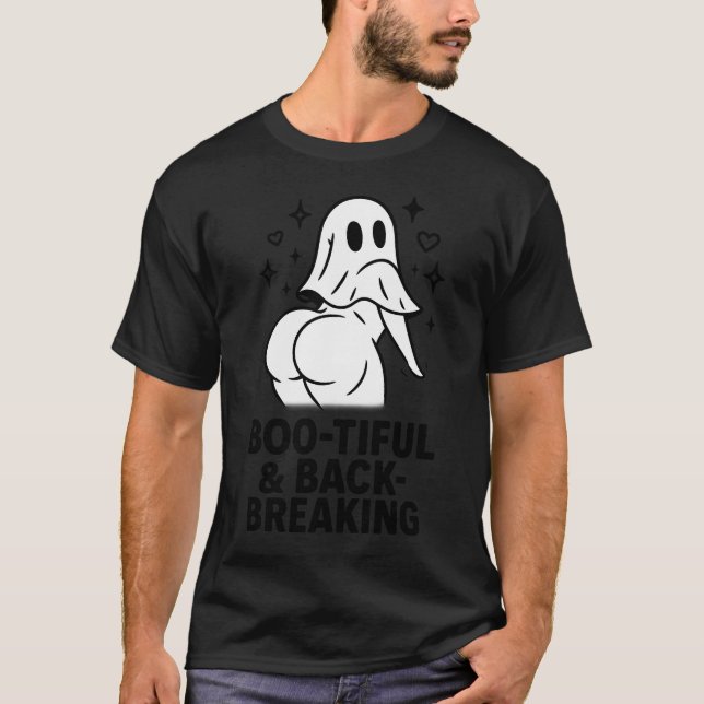 T-SHIRT BOO TIFUL & BACK BREAKING (Devant)