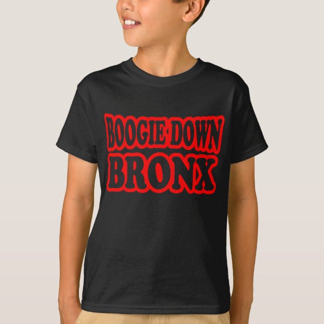 T-shirt Boogie vers le bas Bronx, NYC (Devant)