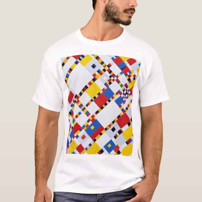 T-shirt Boogie Woogie, Mondrian (Devant)