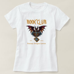 T-shirt Book Club Dragon for Imaginaire Lovers Texte perso