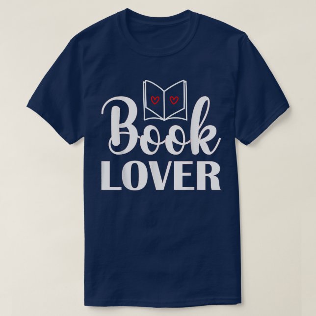 T-shirt Book Lover  (Design devant)