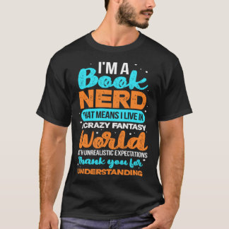 T-shirt Book Nerd Reading Reader Bookworm Librarian Biblio