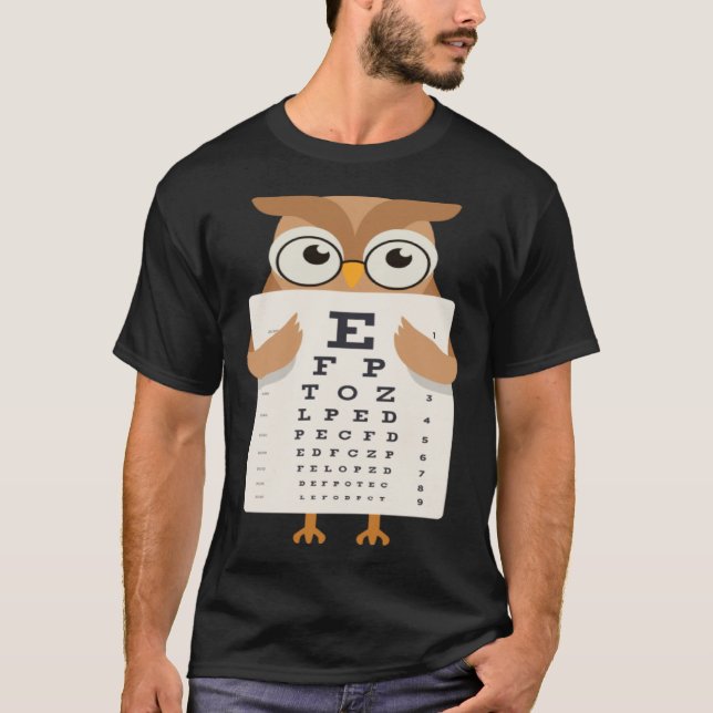 T-shirt Book Reading Owl Bird Wisdom Smart (Devant)