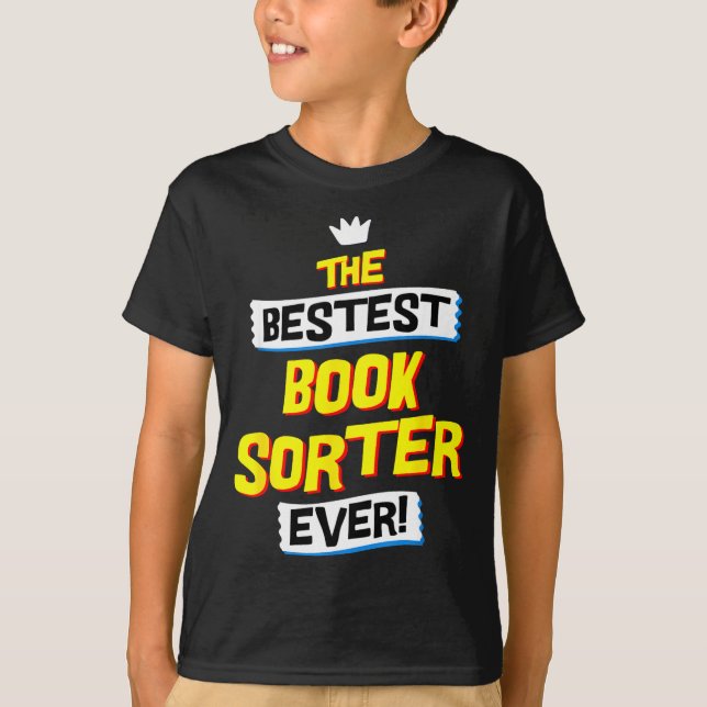 T-shirt Book Sorter, Funny Job Occupation  (Devant)