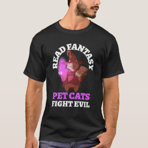 T-shirt Books Cats Evil Bookish Bookish Imaginaire Wizard
