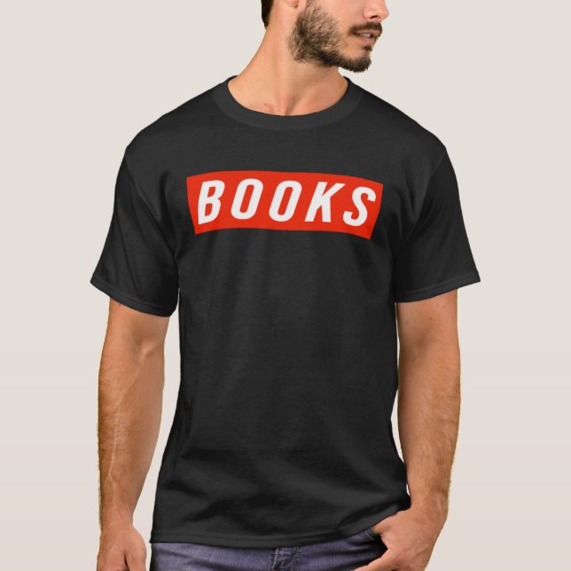 T-shirt books reading library bookworm book (Devant)