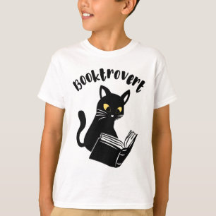 T-shirt Booktrovert chat avec livre