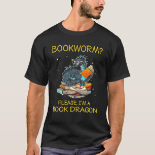 T-shirt Bookworm S'il vous plaît Je suis un Dragon de Liv