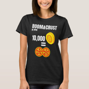 T-shirt Boom et histoire de la croûte de Bitcoin Btc Crypt