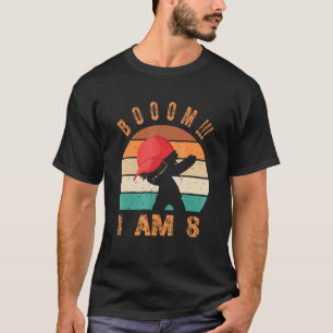 T-shirt Boom I Am 8 Présente Garçon 8 Ans Être génial 8e