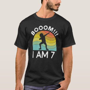 T-shirt Boom I'm 7 Anniversaire 7ème fête Dabbing Kid