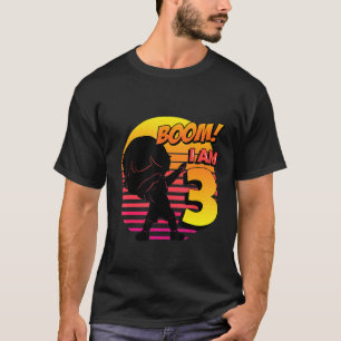 T-shirt Boom j'ai 3 ans garçon d'anniversaire Fête des 3 a