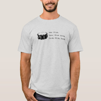 T-shirt boom, tambour, boom