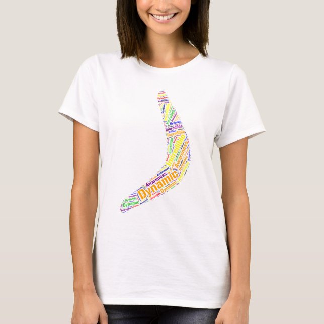 T-shirt Boomerang Dynamique, Incroyable, Sensibilisation (Devant)