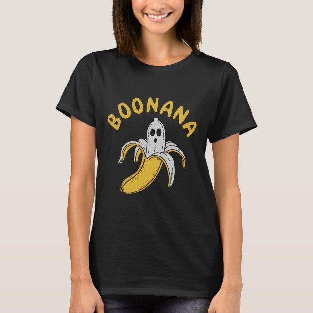T-shirt Boonana Funny Skeleton à l'intérieur Banana Quirky (Devant)