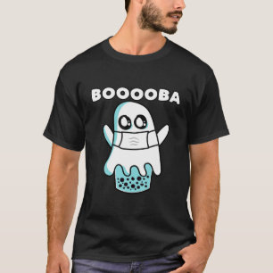 T-shirt Boooba Kawaii Boba Boisson De Thé Se Cachant Dans