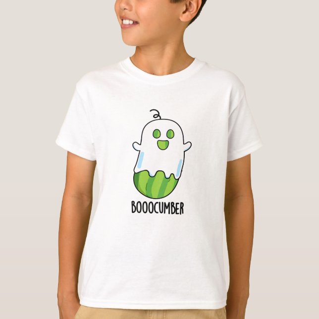 T-shirt Booocumber Funky Ghost Concomber Pun (Devant)