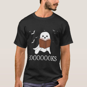 T-shirt Booooooks Fantôme Lecture Livres Halloween Drôle P