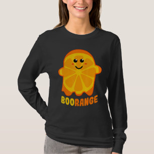 T-shirt Boorange Orange Ghost Funny Boo Nourriture Hallowe