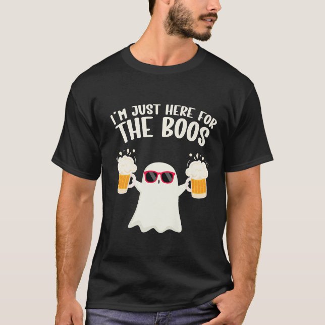 T-shirt Boos Beer Tipsy Ghost Adultes (Devant)