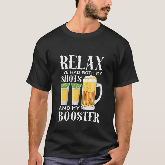 T-shirt Booster Vaccine Pro Vaccination Troisième Vaccin (Devant)