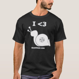 T-shirt BoostGear - escargot de Turbo de coeur d'I