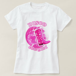 T-shirt Boot à bille à bille rose Fille mignonne