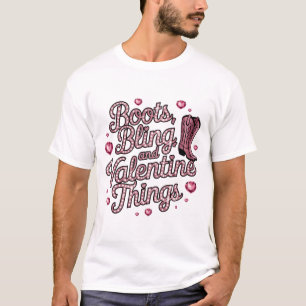 T-shirt Boot Bling & Valentine Things