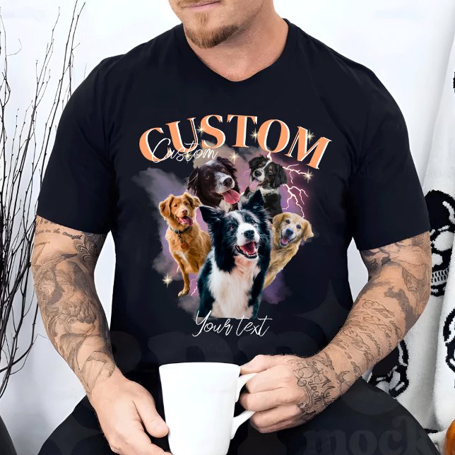 T-shirt Bootleg Retro Vintage Funny Rap personnalisé (Créateur téléchargé)