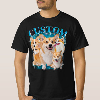 T-shirt Bootleg Vintage Pet Dogs Cat Funny Animal 1BK2