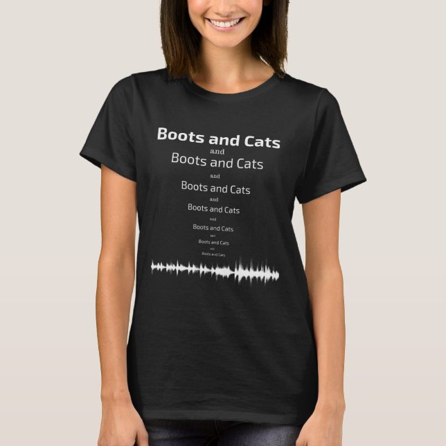 T-shirt Boots And Cats Beatbox Raisonnable Graphique De La (Devant)
