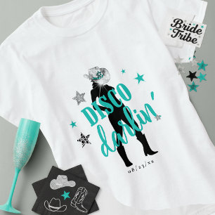 T-shirt Boots 'n Bling Disco Darlin' Turquoise ID925 