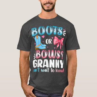 T-shirt Boots Ou Bows Granny Genre Reveillez Baby shower A