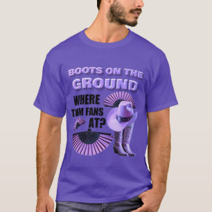T-SHIRT BOOTS SUR LE SOL (PURP)