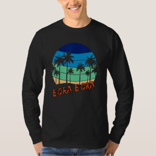 T-shirt Bora Bora Retro Vintage Sunset Beach Design