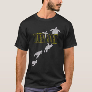 T-shirt Bora Bora Tortues de mer Plongée sous-marine avec 