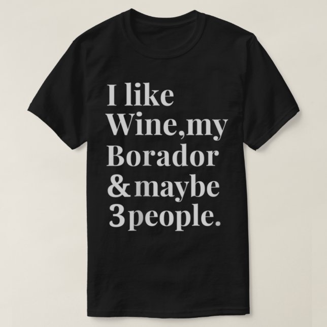T-shirt Borador Funny Dog (Design devant)