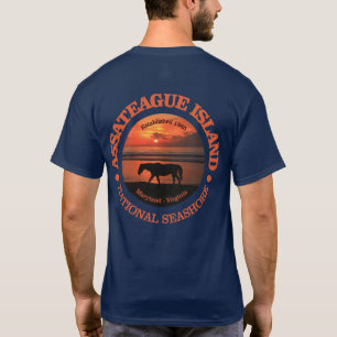 T-shirt Bord de la mer de ressortissant d'île d'Assateagu