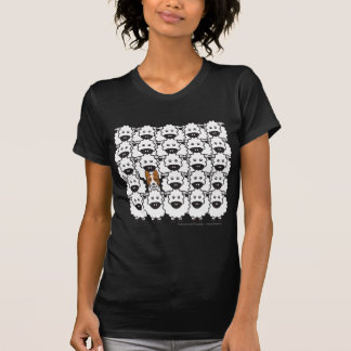 T-shirt Border collie chez les moutons