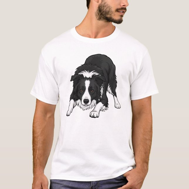T-shirt Border Collie Dog (Devant)