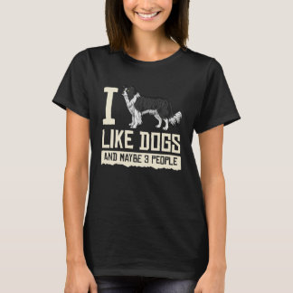 T-shirt Border Collie Dog Puppies Owner Lover 1