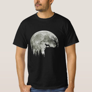 T-shirt Border Collie silhouette On Mountain Halloween Dog